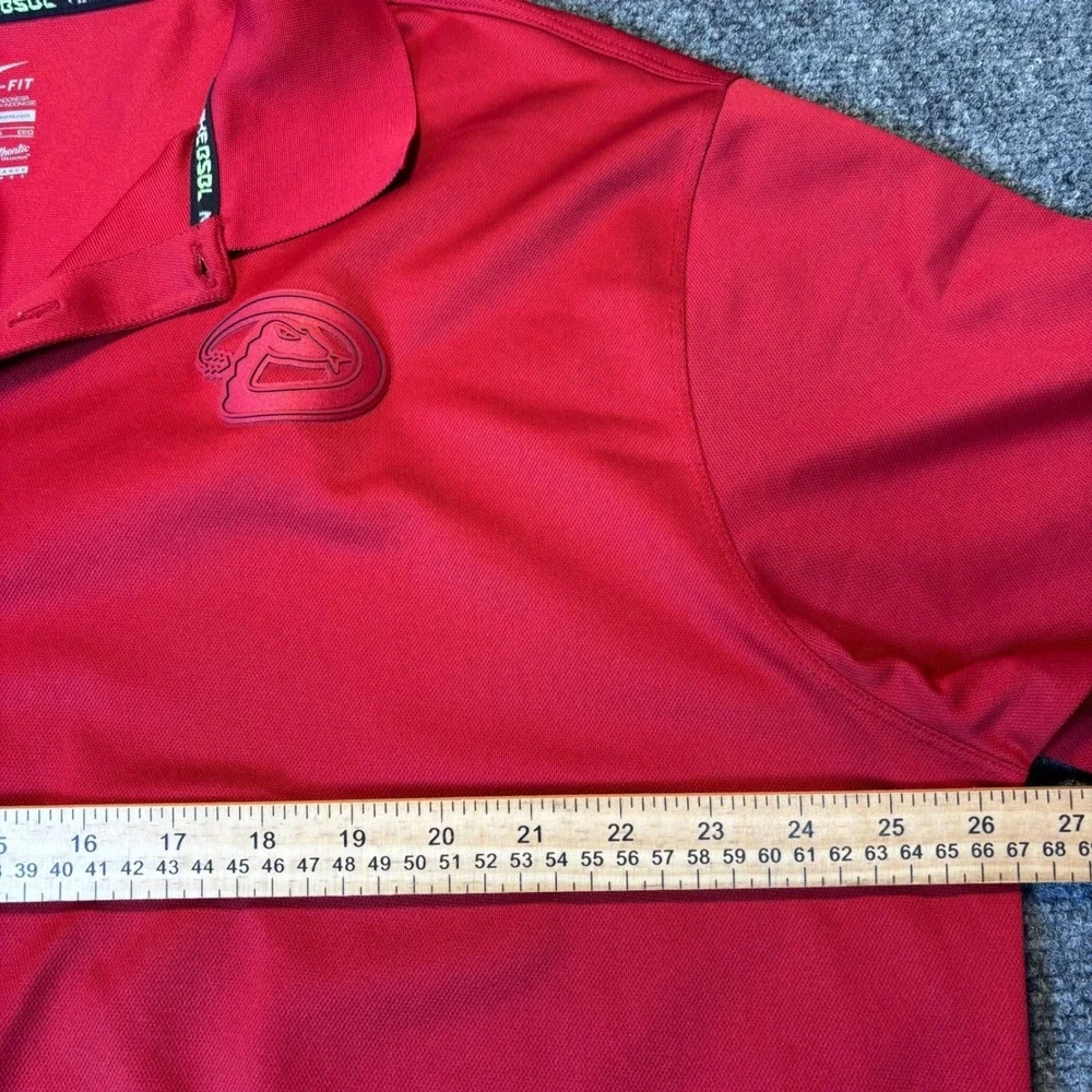 Nike Dri Fit Red Arizona Diamondbacks MLB Baseball Polo Shirt Mens‎ XXL
